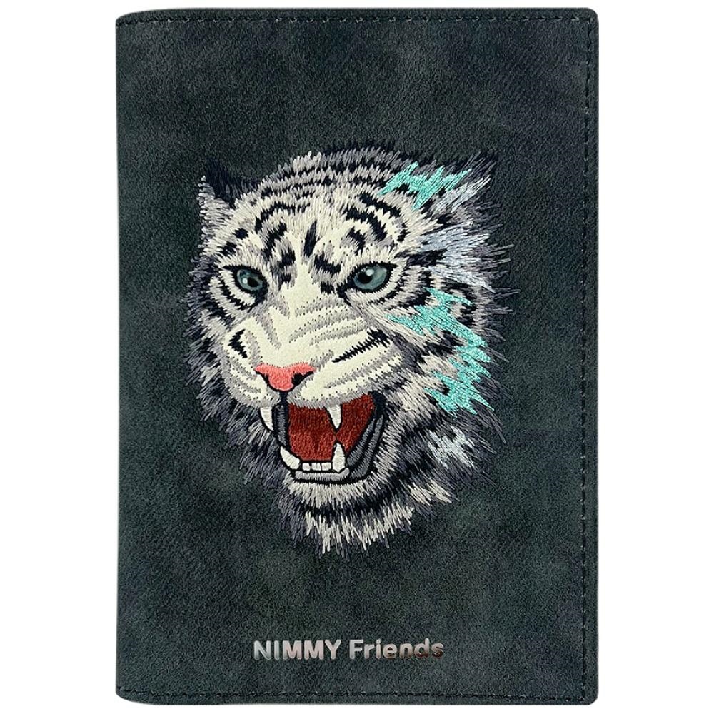 Nimmy Raptor Tiger Passi/Lompakko Suojakuori - tummanharmaa