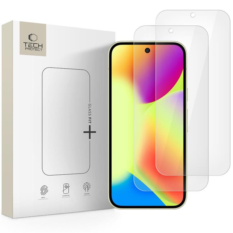 Tech-Protect Glass Fit+ karkaistu lasi 2 kpl Google Pixel 9 / 9 Pro / 10 / 10 Pro
