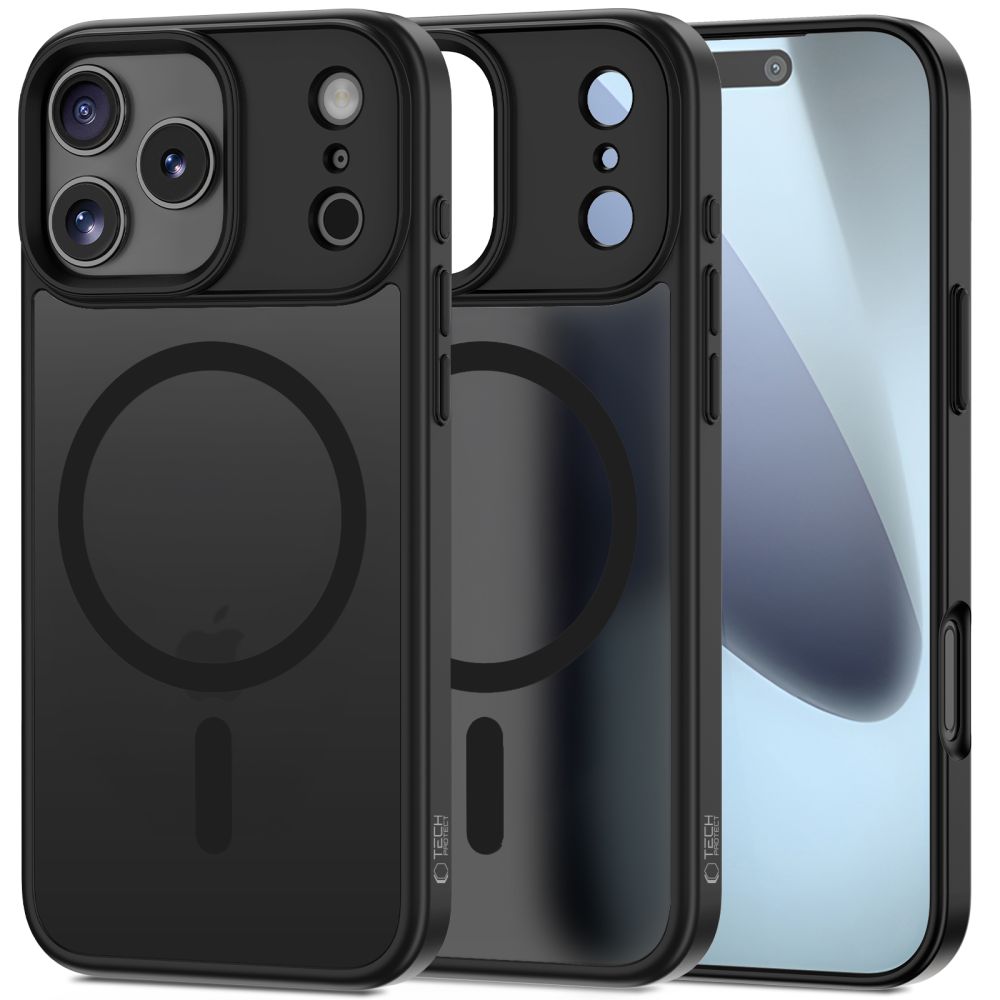 Tech-Protect Matt MagSafe Suojakuori iPhone 17 Pro:lle - Matta musta