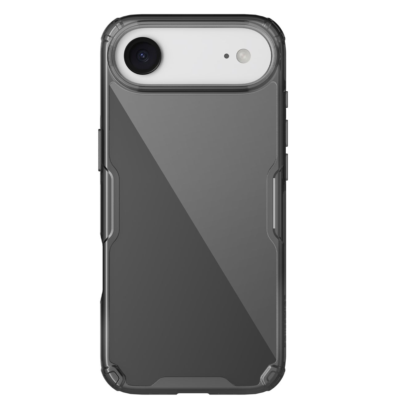 Nillkin Nature TPU Pro Suojakuori iPhone 17 Air:lle - Puoliläpinäkyvä musta