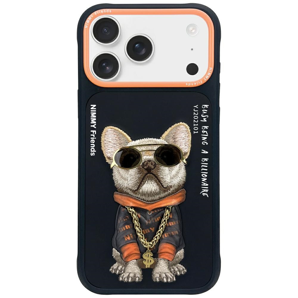 NIMMY GLASSES COOL DOG -suojakuori iPhone 17 Pro:lle musta