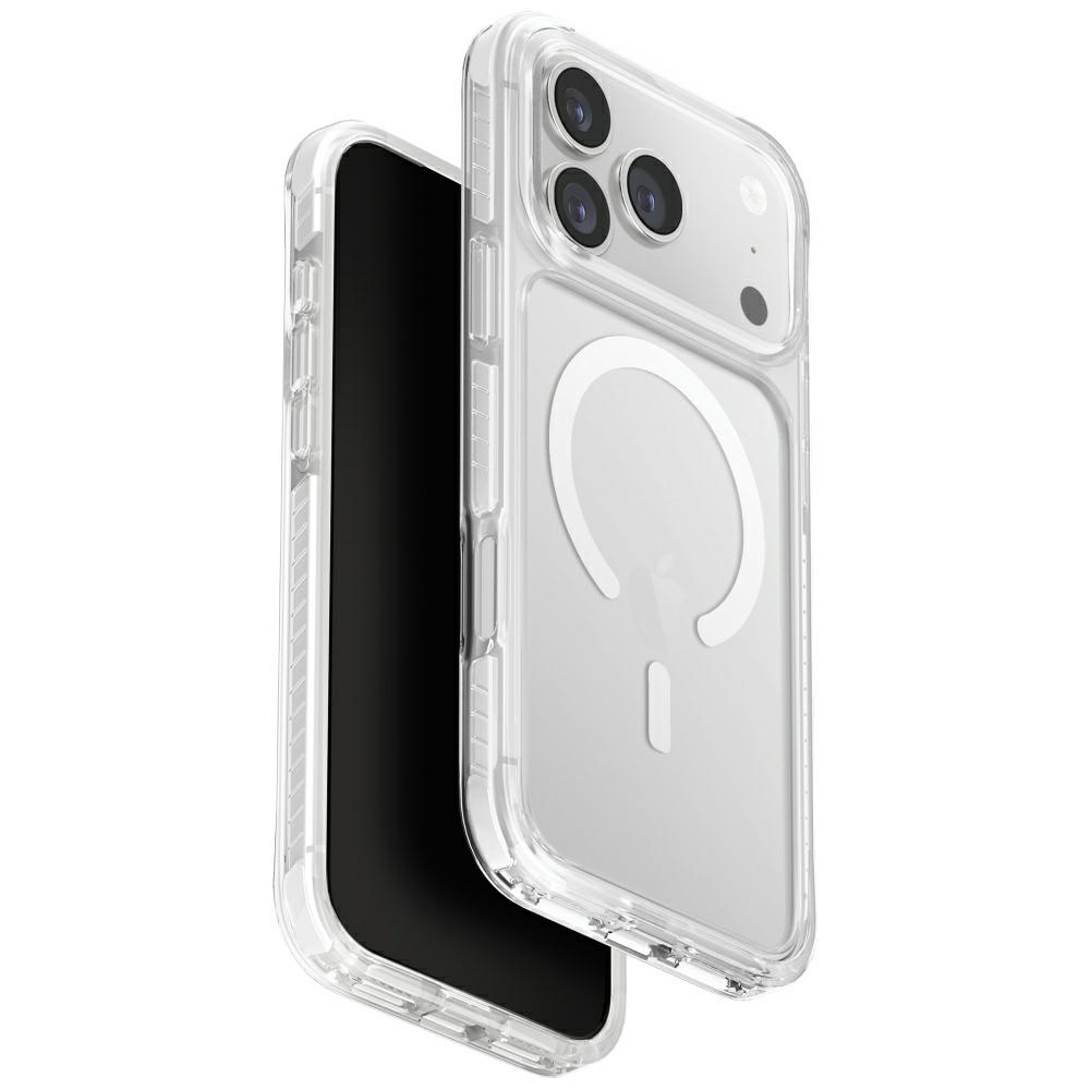 Uniq Combat Magclick Lataussuojakuori iPhone 17 Pro Max:lle - Valkoinen