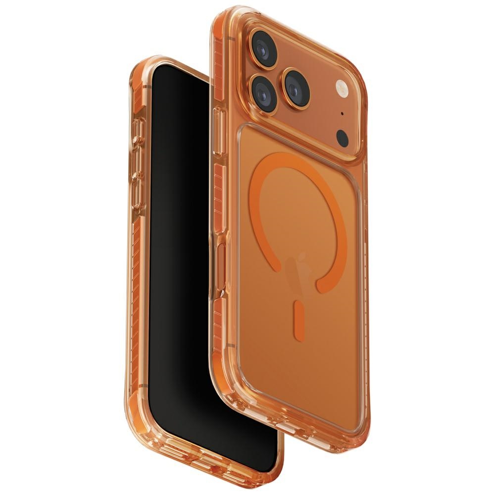 Uniq Combat Magclick Lataussuojakuori iPhone 17 Pro Max:lle - Oranssi
