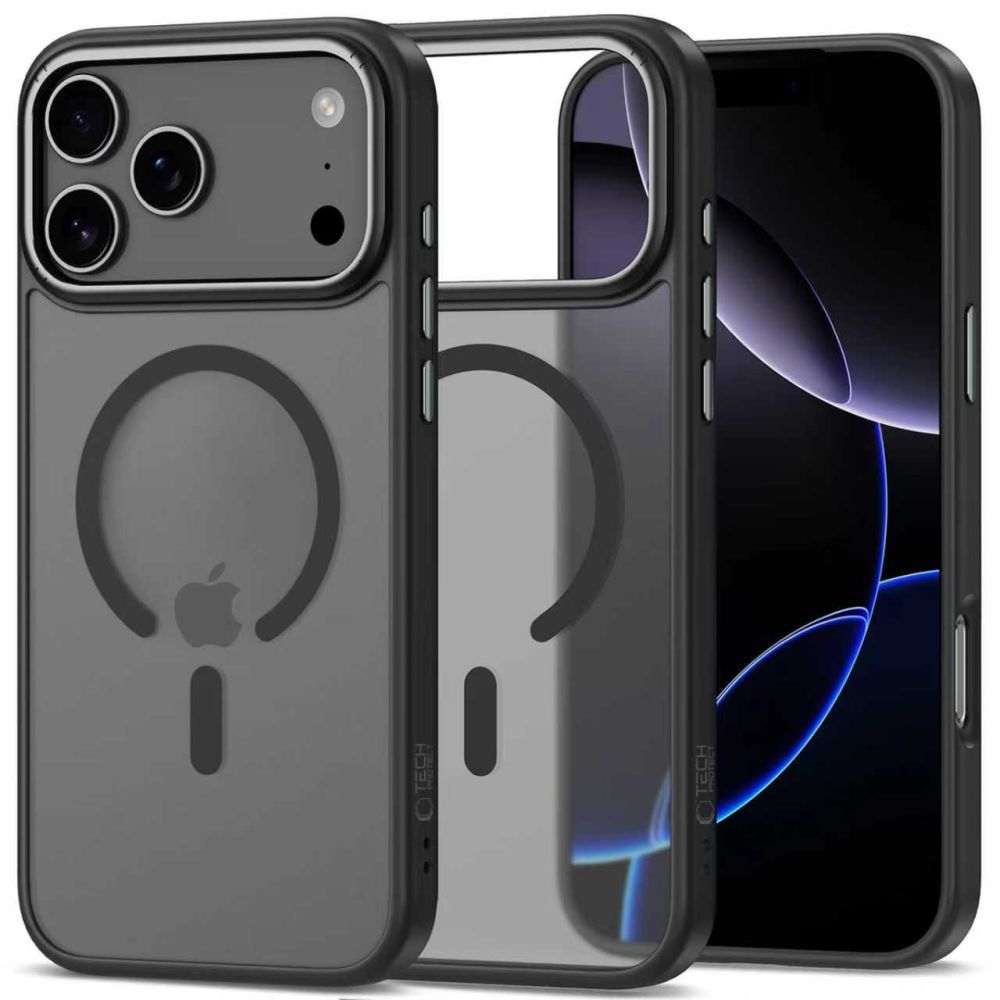 Tech-Protect MagEdge MagSafe Suojakuori iPhone 17 Pro Max:lle - Matta Musta