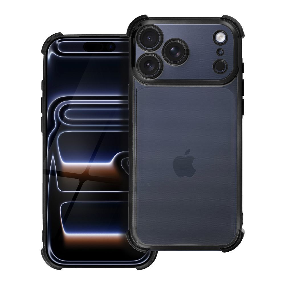 Suojakuori iPhone 17 PRO MAX:lle Antishock Electro musta