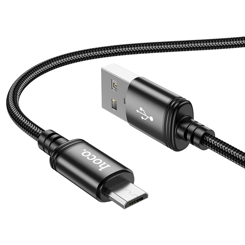 Hoco USB-A - Micro USB -kaapeli 2,4A 1 m X89 musta