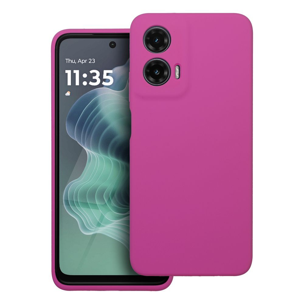 Silikoninen suojakuori Motorola G35 5G:lle 2mm vaaleanpunainen