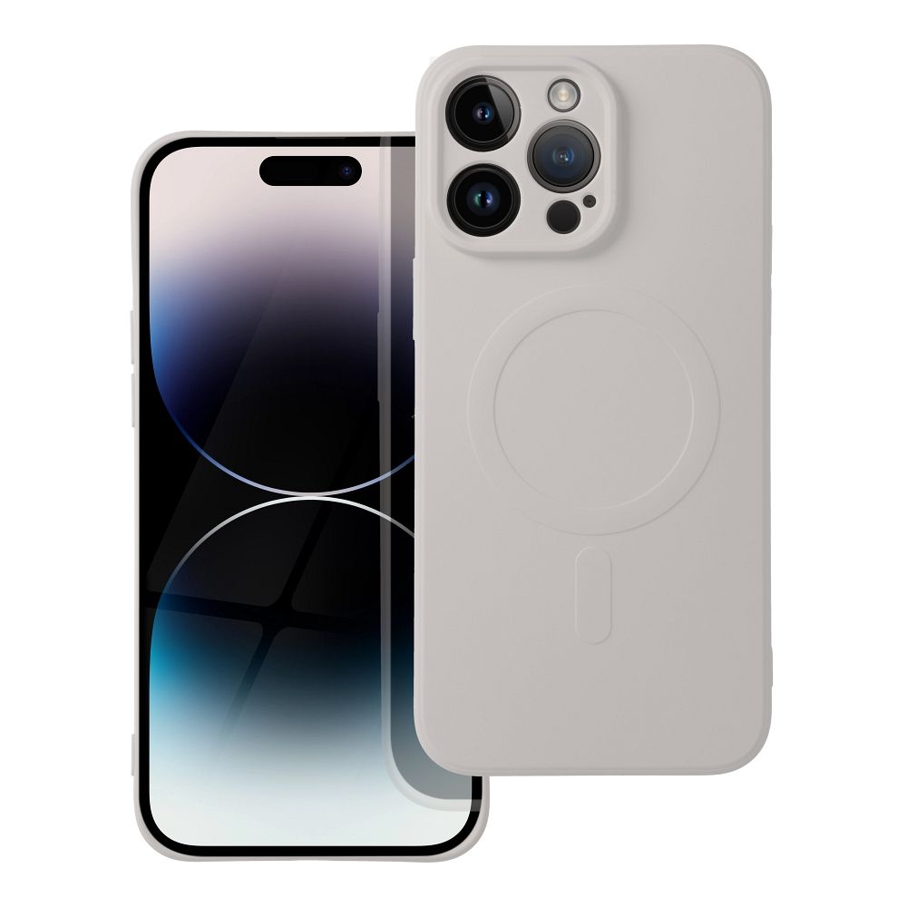 Silikoninen Mag Cover Samsung S25 PLUS:lle yhteensopiva MagSafen kanssa titaaninharmaa