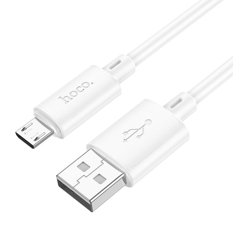 Kaapeli USB A - Micro USB Hoco 2,4A 1 m X88 valkoinen
