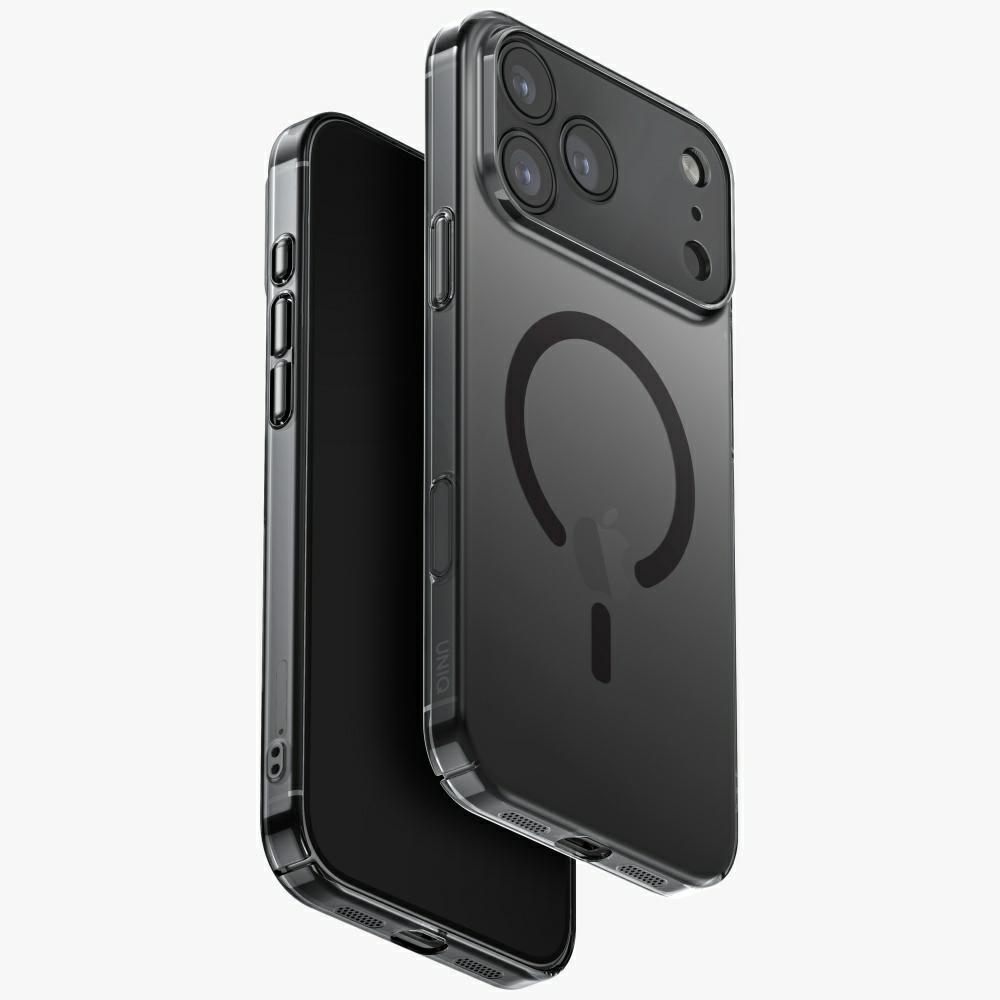 Uniq Airsuit Suojakuori iPhone 17 Pro Max:lle Magclick Charging - musta