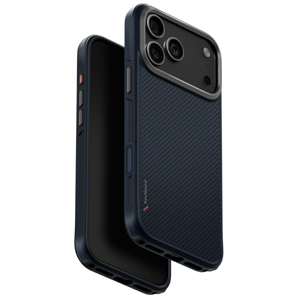 Uniq Keva suojakuori iPhone 17 Pro Max Magclick-latauksella - sininen