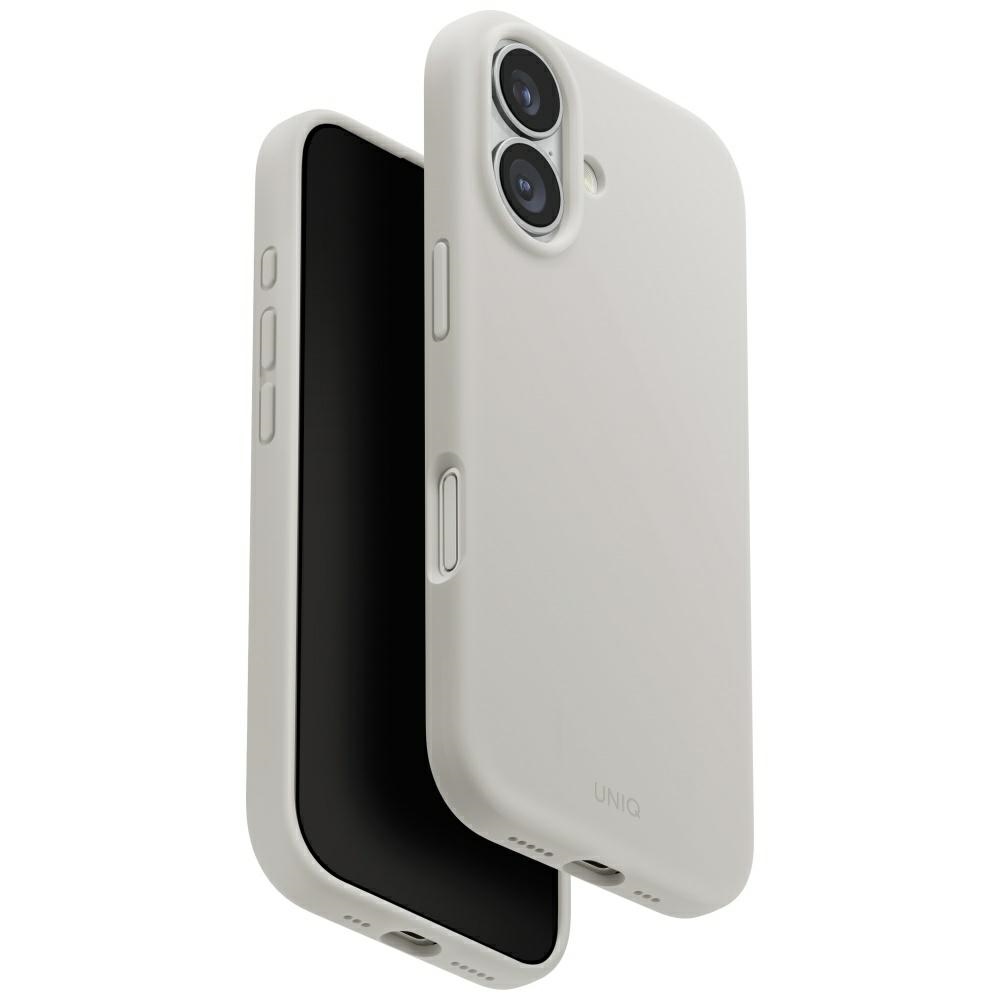 Uniq Lino Magclick Charging Suojakuori iPhone 17:lle - harmaa