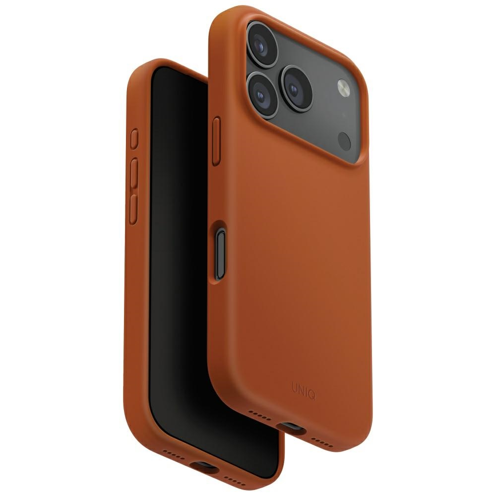 Uniq Lino Magclick Charging Suojakuori iPhone 17 Pro:lle - oranssi
