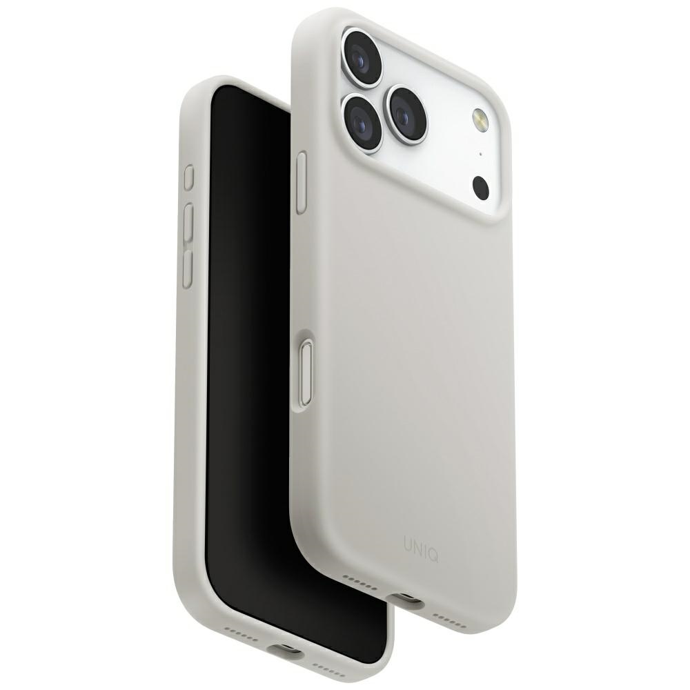 Uniq Lino Magclick Charging Suojakuori iPhone 17 Pro Max:lle - harmaa