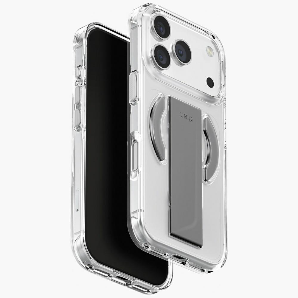 Uniq Heldro Air Suojakuori iPhone 17 Pro:lle Magclick-latauksella - Läpinäkyvä