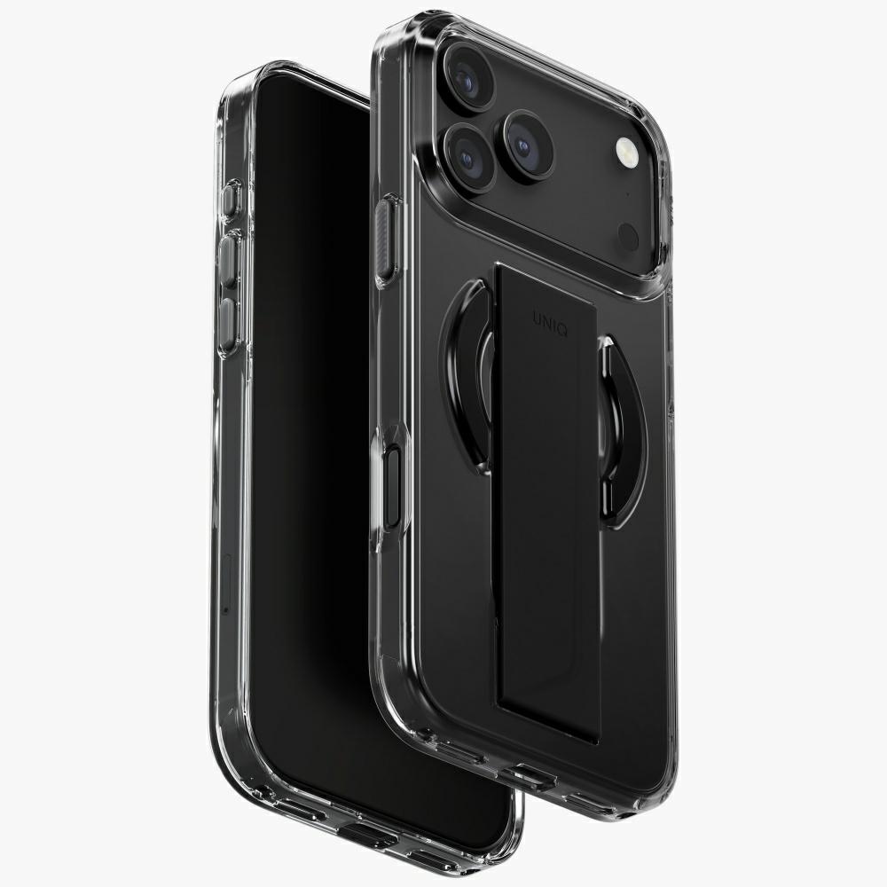 Uniq Heldro Air -suojakuori iPhone 17 Pro Max Magclick-latauksella - musta