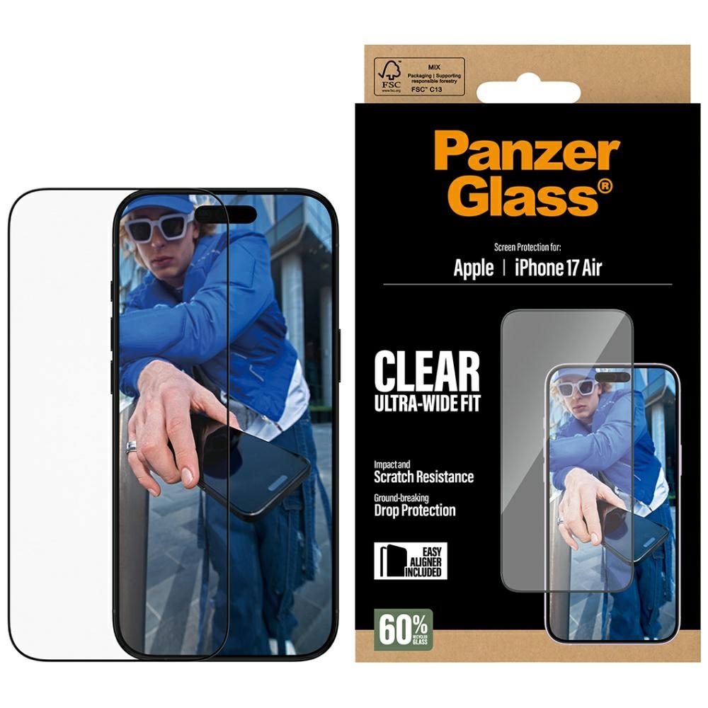 PanzerGlass Ultra-Wide Fit EasyAligner Tempered Glass iPhone Air