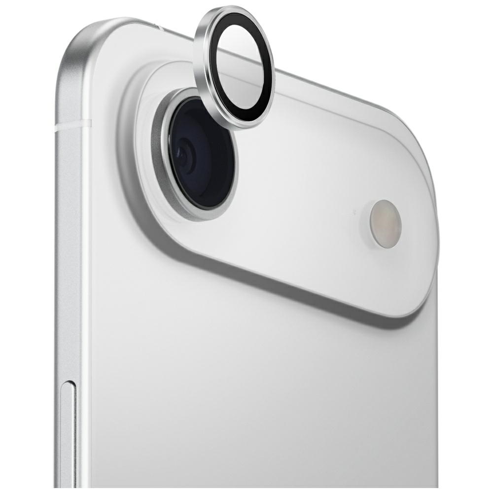 Uniq Optix alumiininen kameran linssisuoja iPhone Air asetustyökalulla - hopea