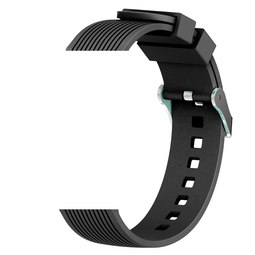 Devia Deluxe Sport -ranneke Samsung Galaxy Watch 42 mm / Watch 3 41 mm / Watch 4 40 ja 44 mm / Watch 5 40 ja 44 mm / Watch 6 40 ja 44 mm (20 mm) musta