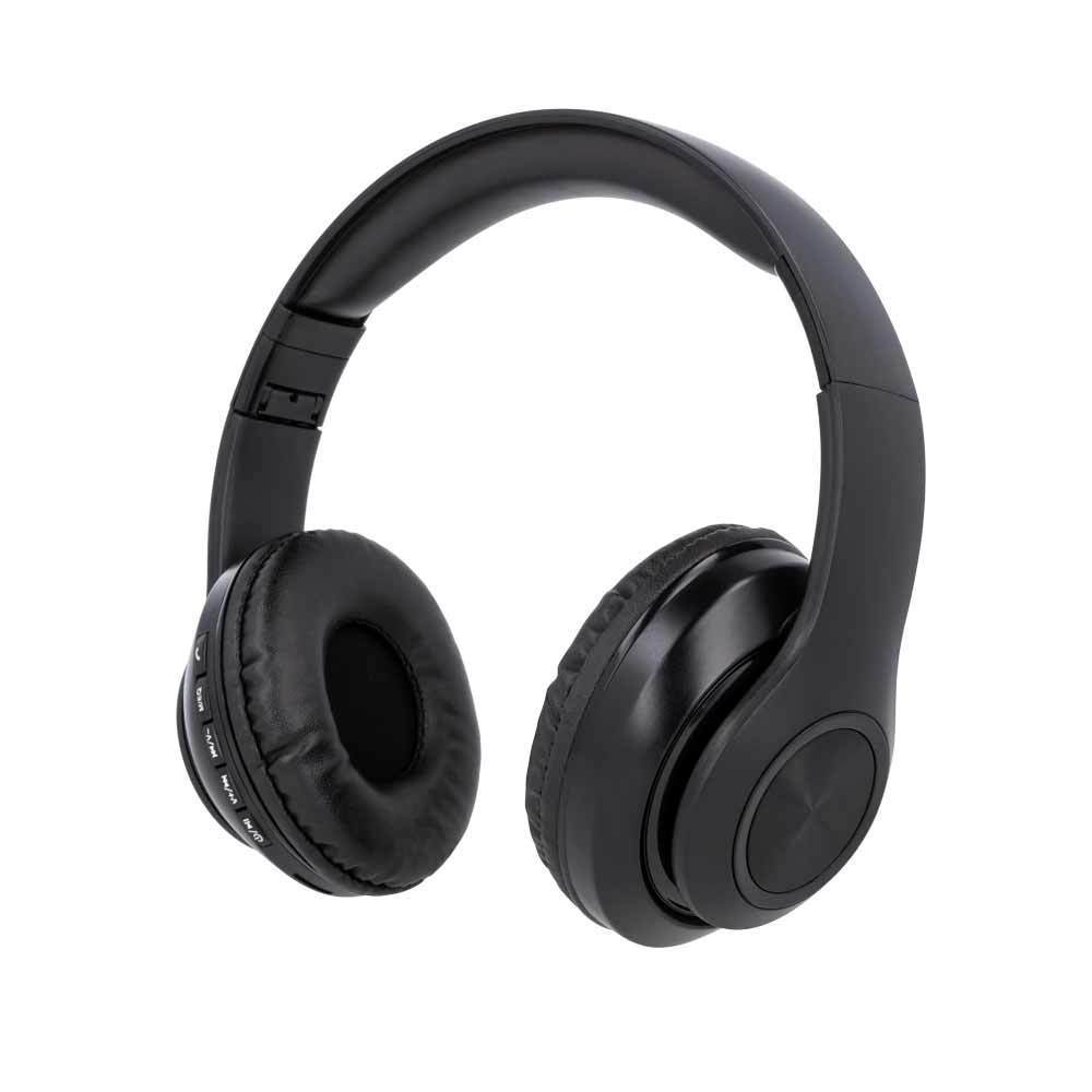 Setty Bluetooth-kuulokkeet radiolla mustat