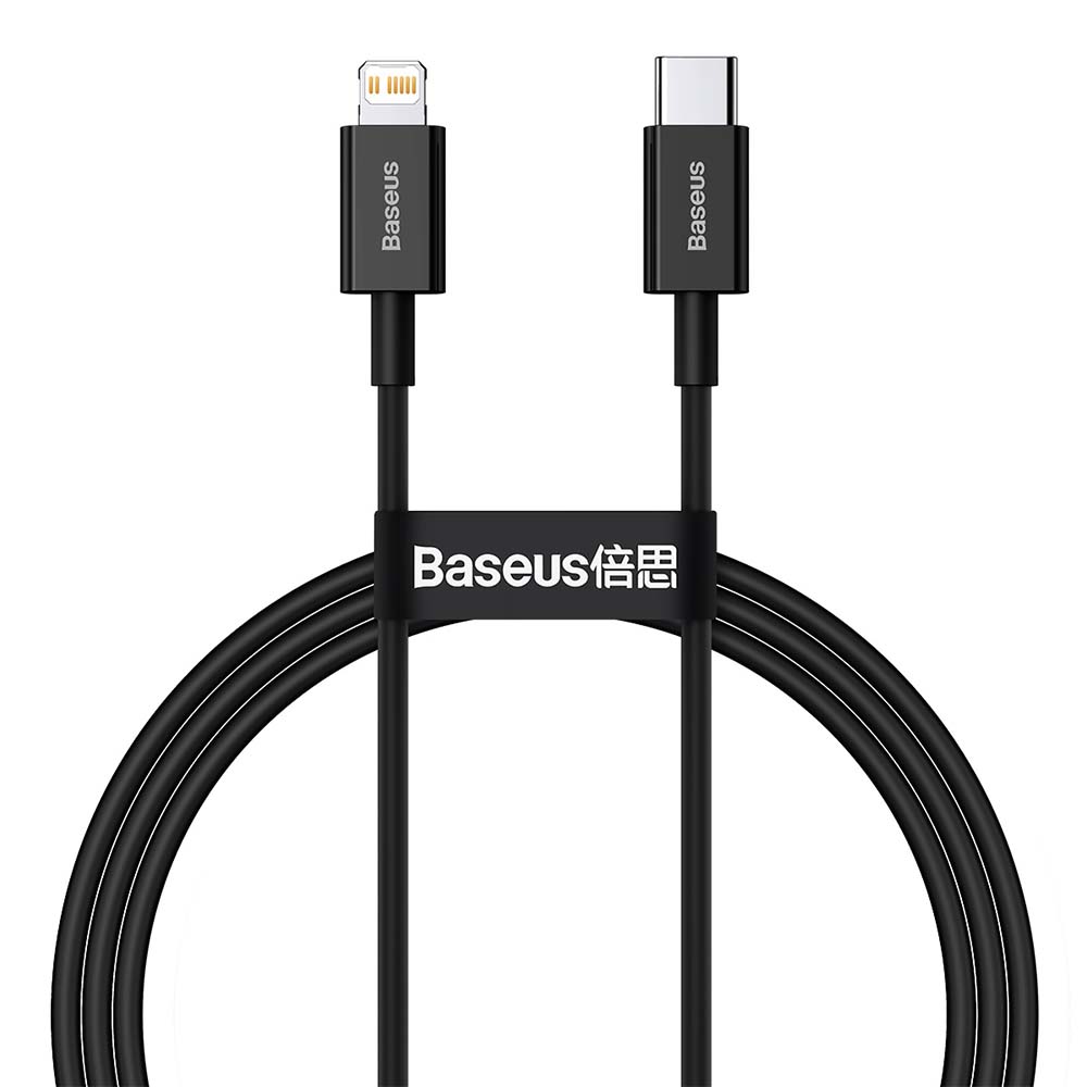 Baseus kaapeli Superior PD USB-C - Lightning 1,0 m musta 20W