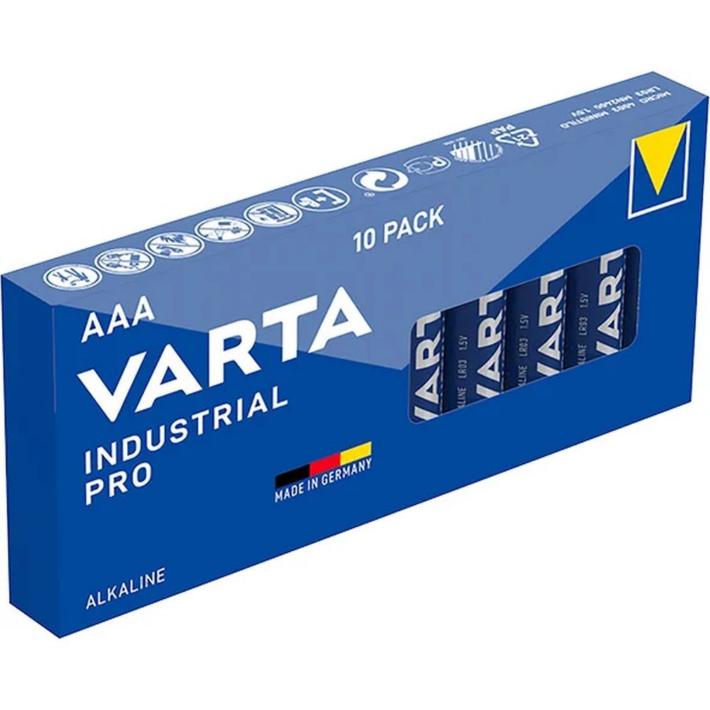 VARTA alkaliparisto R3 (AAA) Industrial Pro 10 kpl