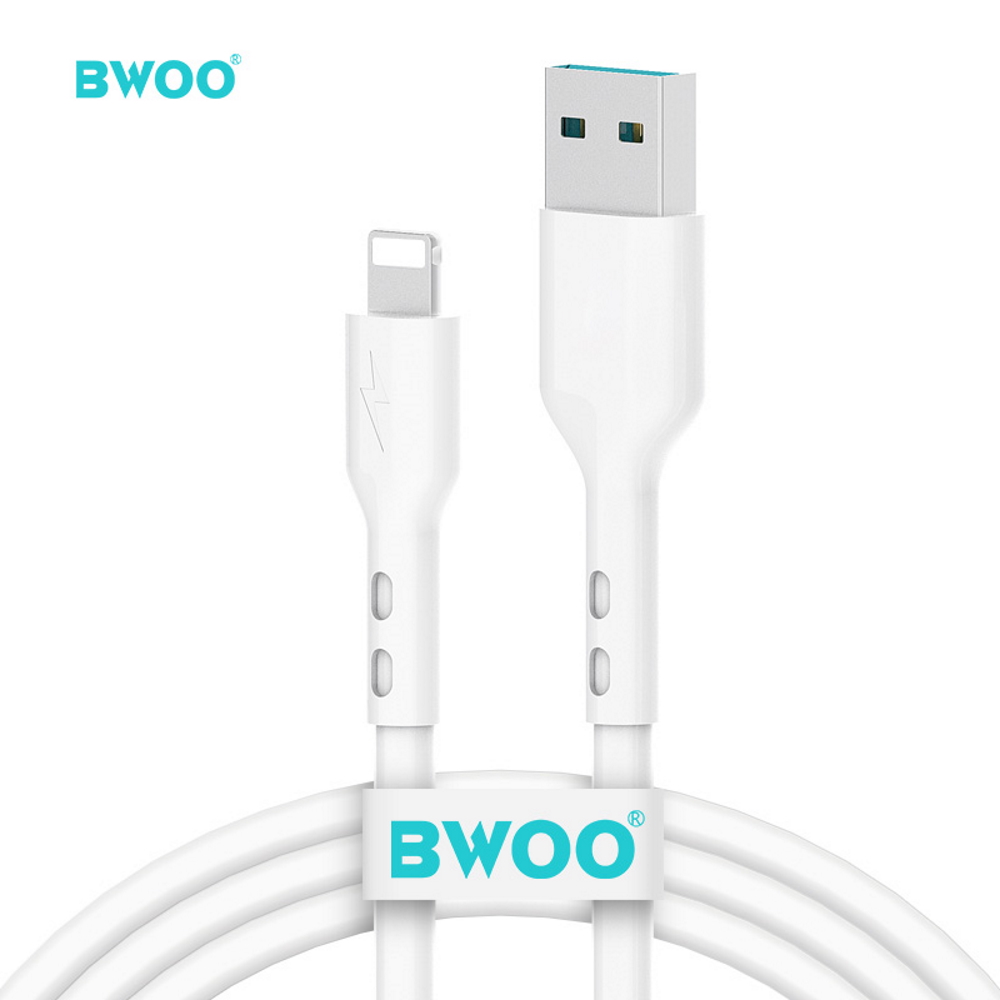 BWOO USB - Lightning -kaapeli 1 m 3A valkoinen X172L