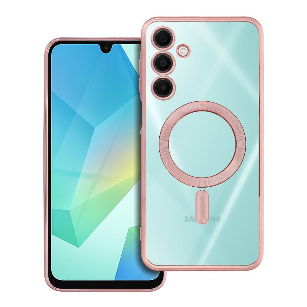 Suojakuori Samsung A16 5G / A16 4G:lle Electro Mag Cover yhteensopiva MagSafe-version kanssa ruusukulta