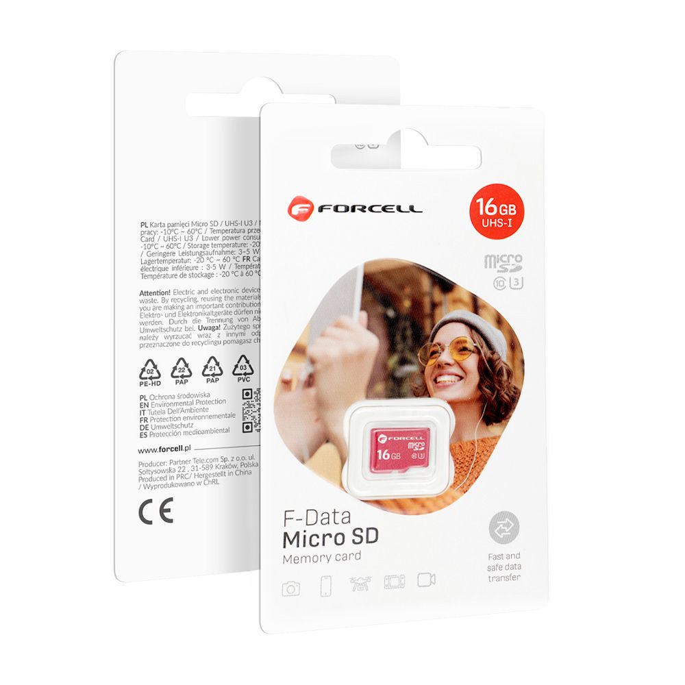 FORCELL F-DATA memory card 16GB UHS-I U3 class 10