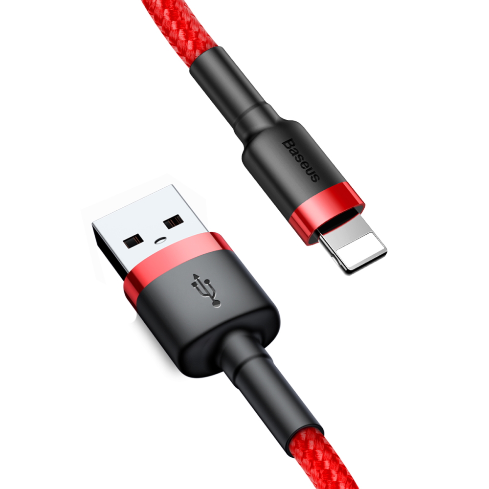 Baseus Cafule USB - Lightning kaapeli 2 m 1,5A (punainen-punainen)