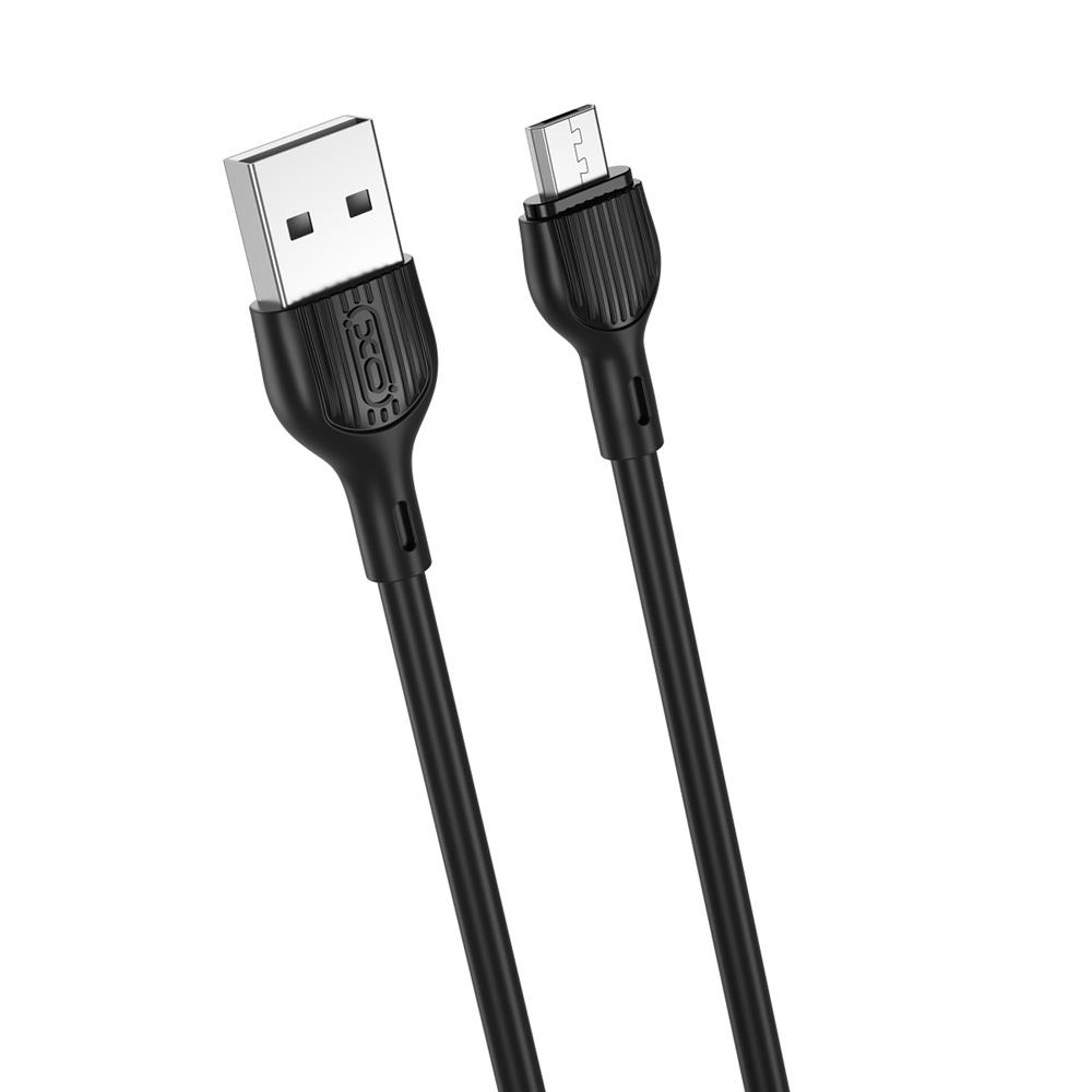 XO kaapeli NB200 USB - microUSB 1,0 m 2.1A musta