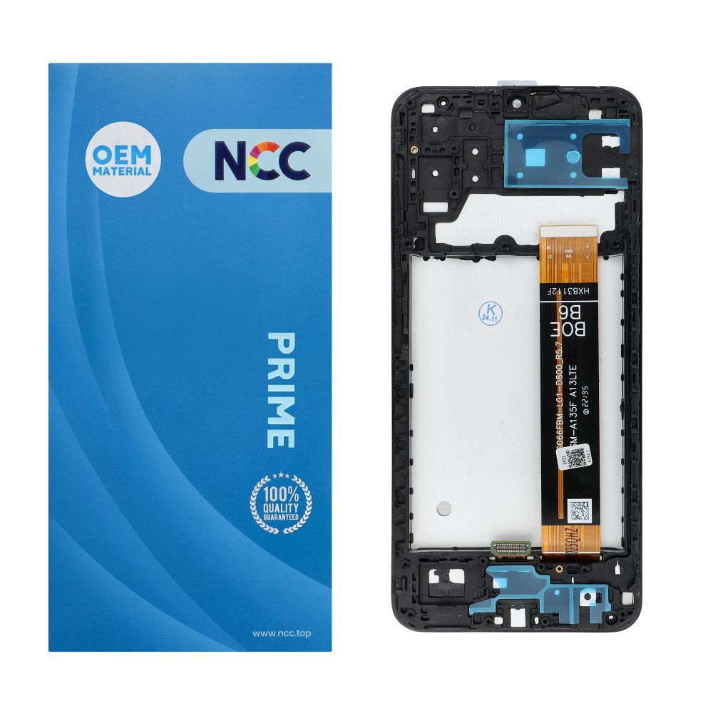 NCC LCD-näyttö Samsung A13 4G A135F/U/M A137F OEM kehyksellä