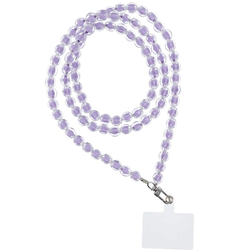 COLORFUL Puhelimen nauha / narun pituus 120 cm (60 cm silmukassa) / kaulaan - violetti