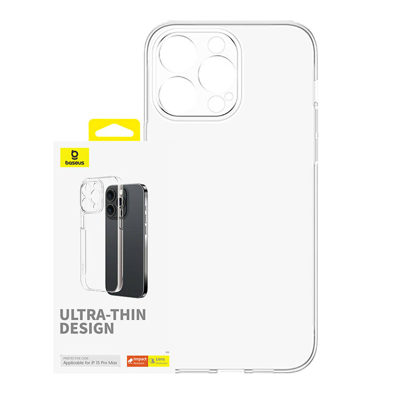 Puhelimen kotelo iPhone 15 ProMax Baseus OS-Lucent Series (kirkas)