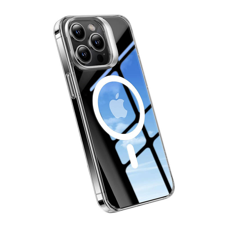 Torras puhelimen kotelo UPRO Lstand Clear-Mag iPhone 15 (läpinäkyvä)