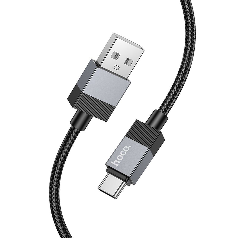 Kaapeli USB-A - USB-C Hoco 3A 1 m X110 musta