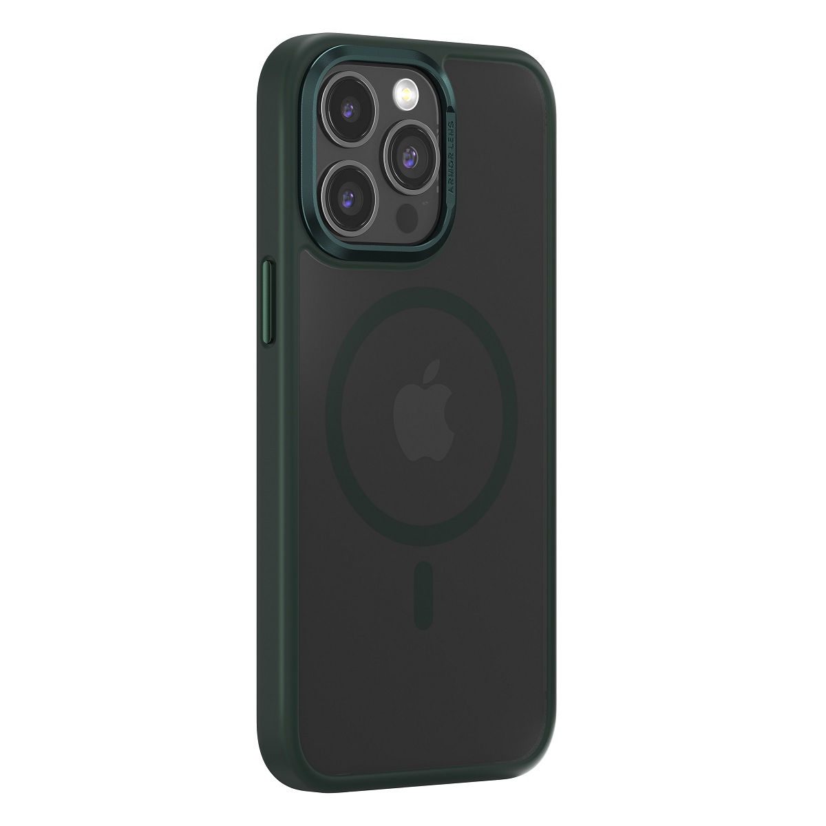 Comma Joy Elegant Mag -kuori iPhone 15 Plus tummanvihreä