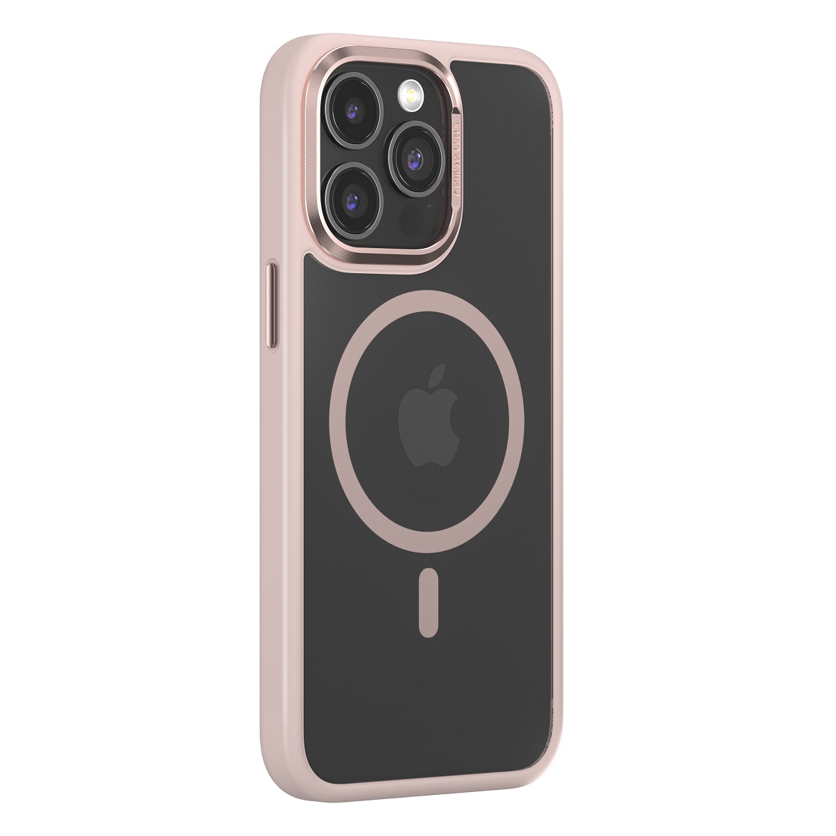 Comma Joy Elegant Mag -kuori iPhone 15 Plus vaaleanpunainen