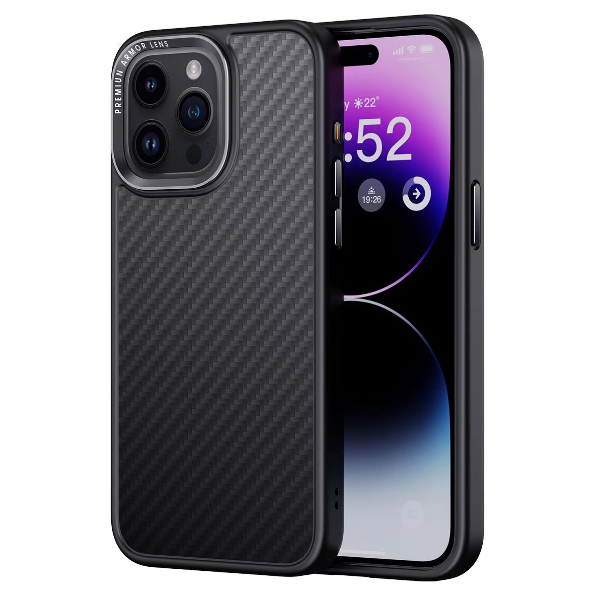 Comma Kevlar Mag suojakuori iPhone 15 Pro Max musta
