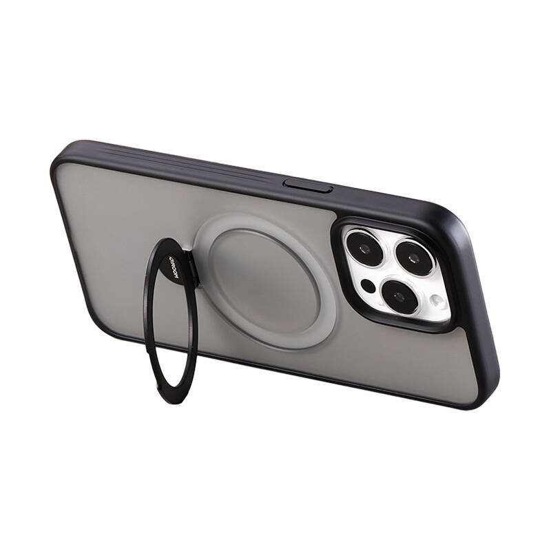 Magneettinen puhelimen suojakotelo Joyroom JR-BP004 iPhone 15 Pro Max (musta) puhelimelle (musta)