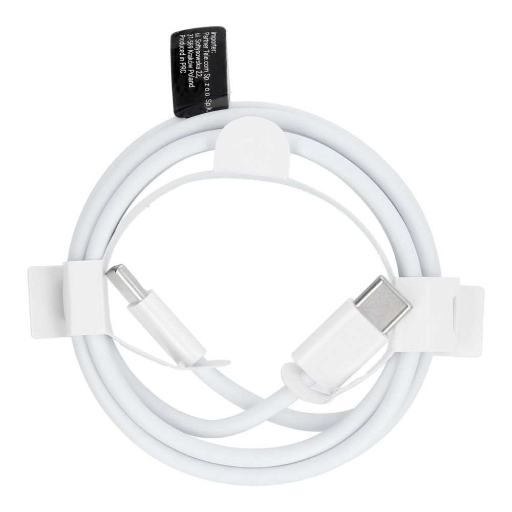 Kaapeli Type C - Type C PD QC3.0 3A 30W HD26 1 m valkoinen