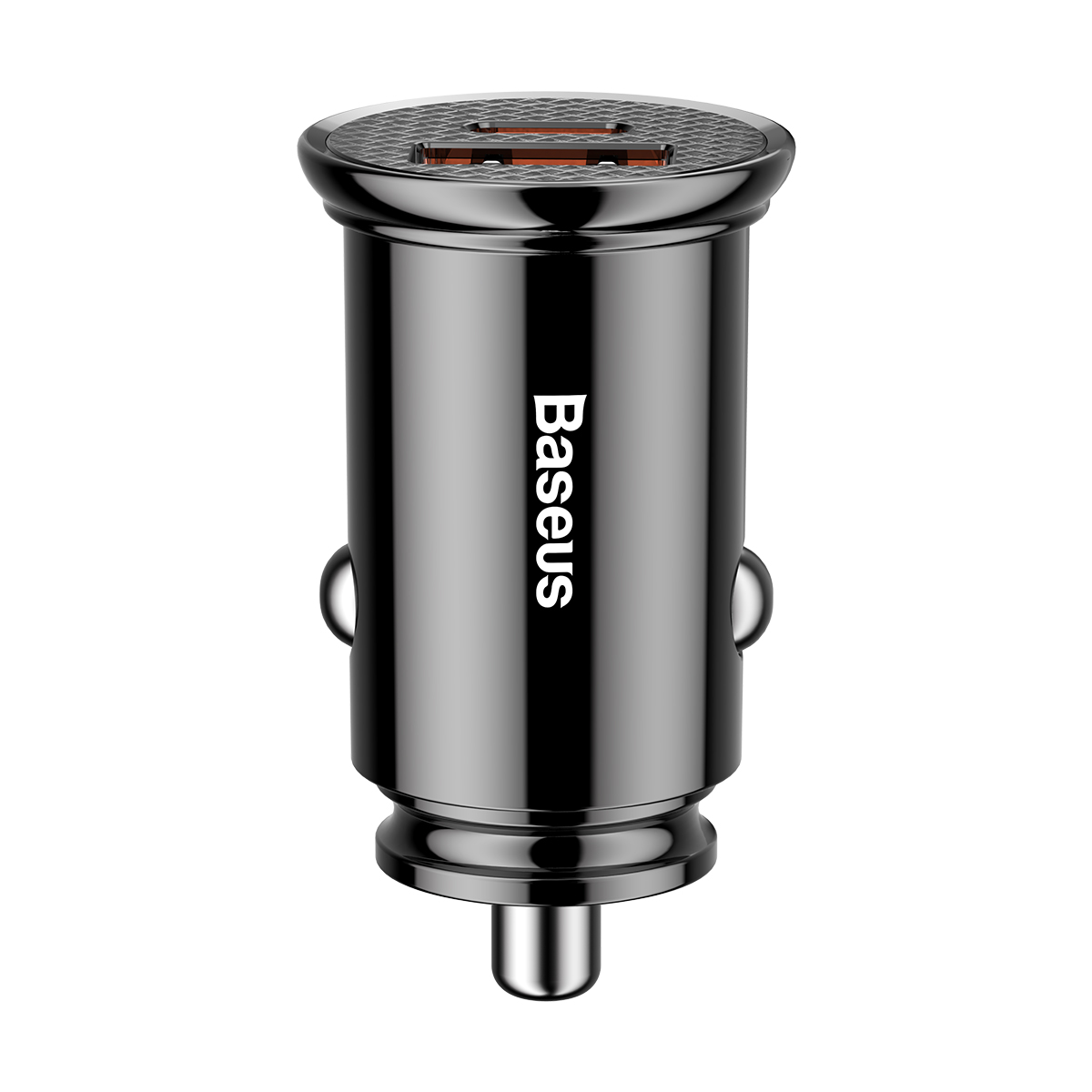 Baseus Circular PPS älykäs autolaturi USB QC 4.0 ja USB-C PD 3.0 SCP -porteilla, musta (CCALL-YS01)