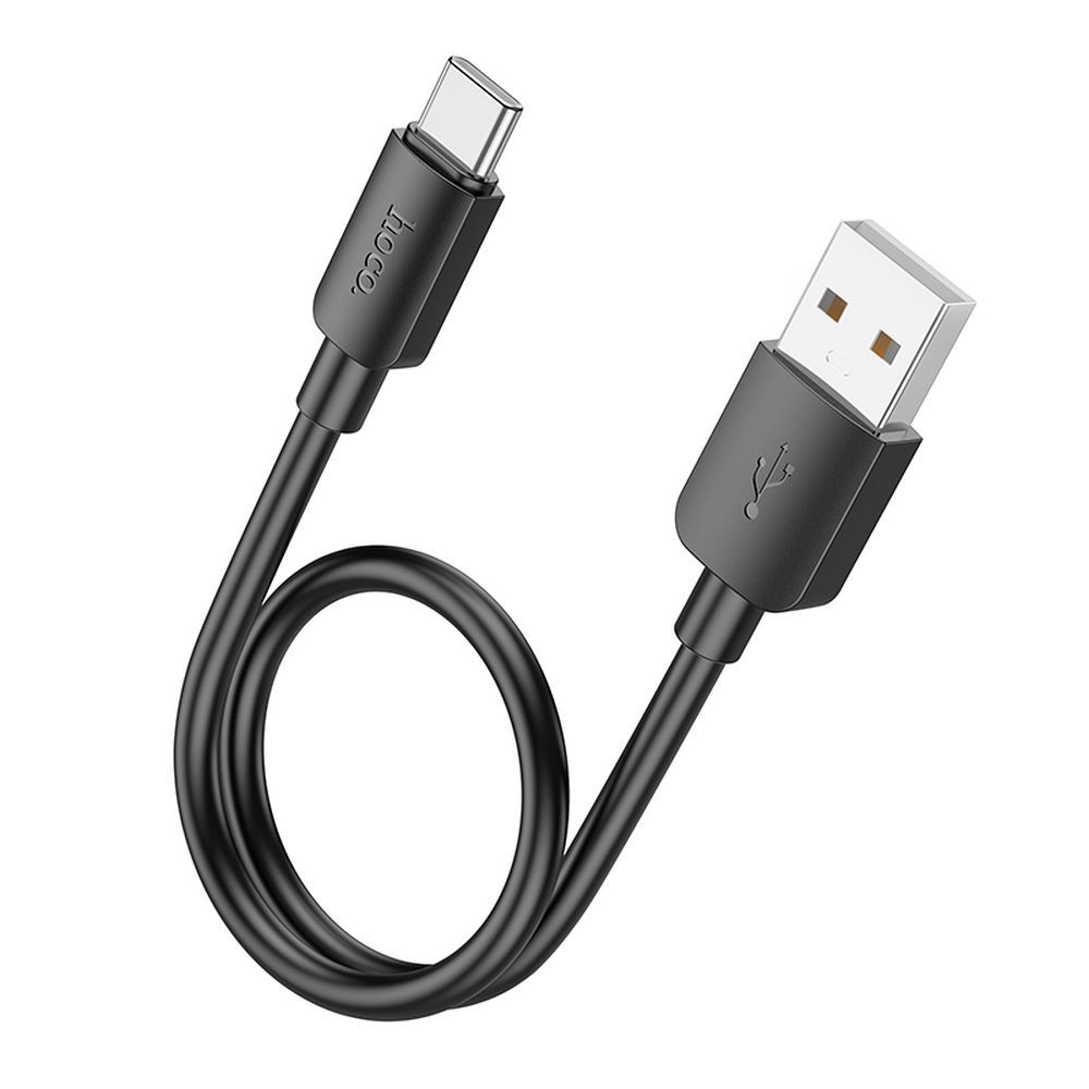 Hoco USB-A - USB-C -kaapeli PD 2,4A 27W 0,25 m X96 musta