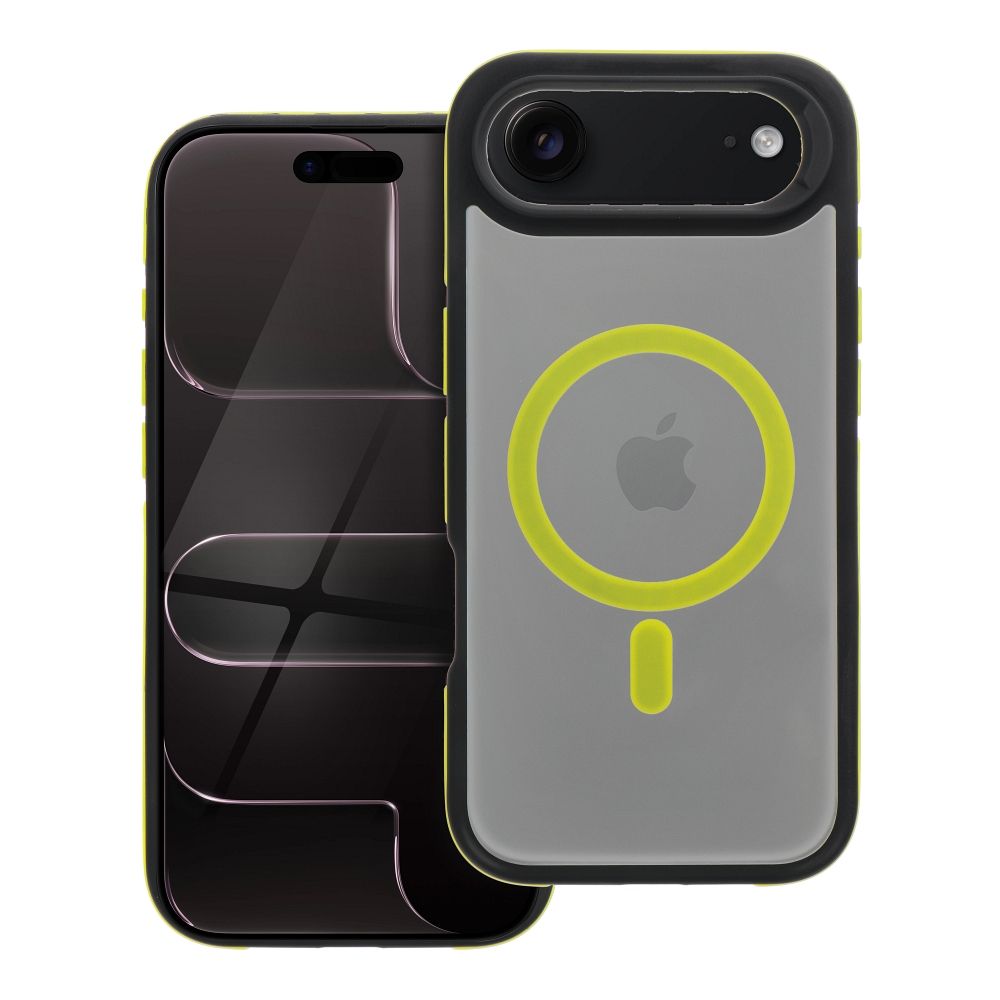 Suojakuori iPhone 17 AIR -lle Neo MagSafe-yhteensopiva keltainen
