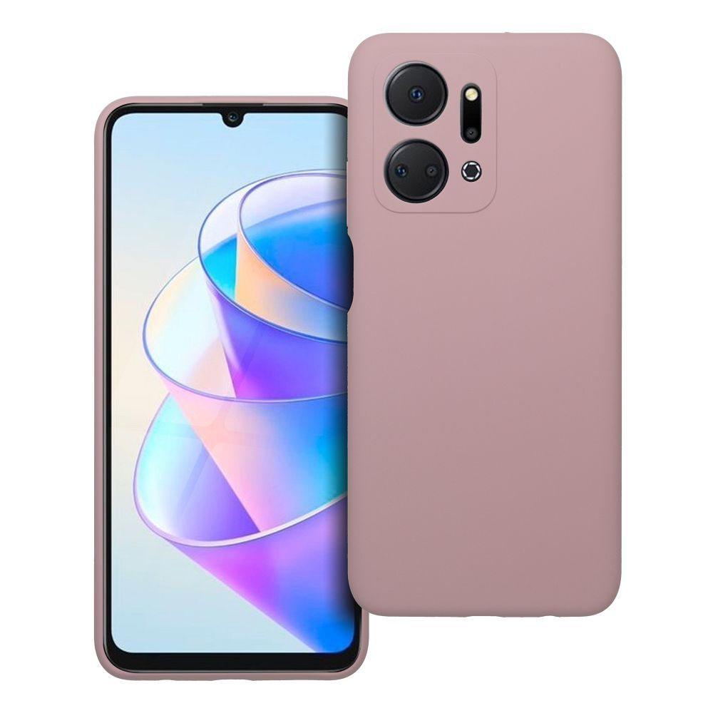 Case for Honor X7A Silicone 2mm (camera protection) powder pink