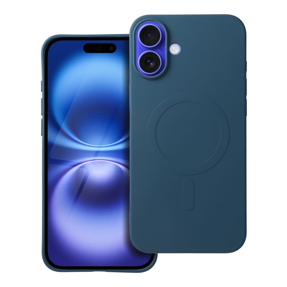 Case Silicone Mag Cover (big hole) (MagSafe) for iPhone 16 Plus navy