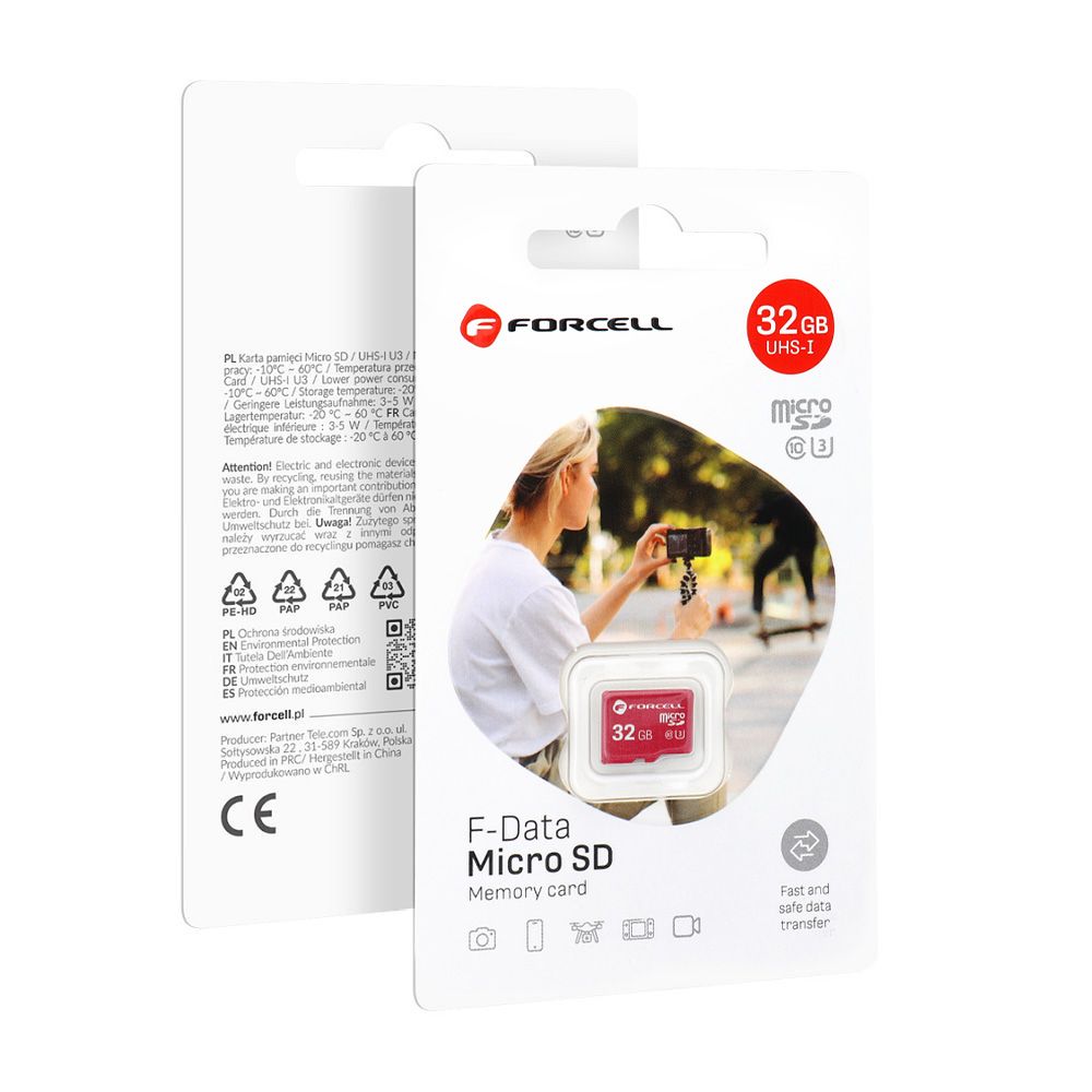 FORCELL F-DATA muistikortti 32 GB UHS-I U3 luokka 10