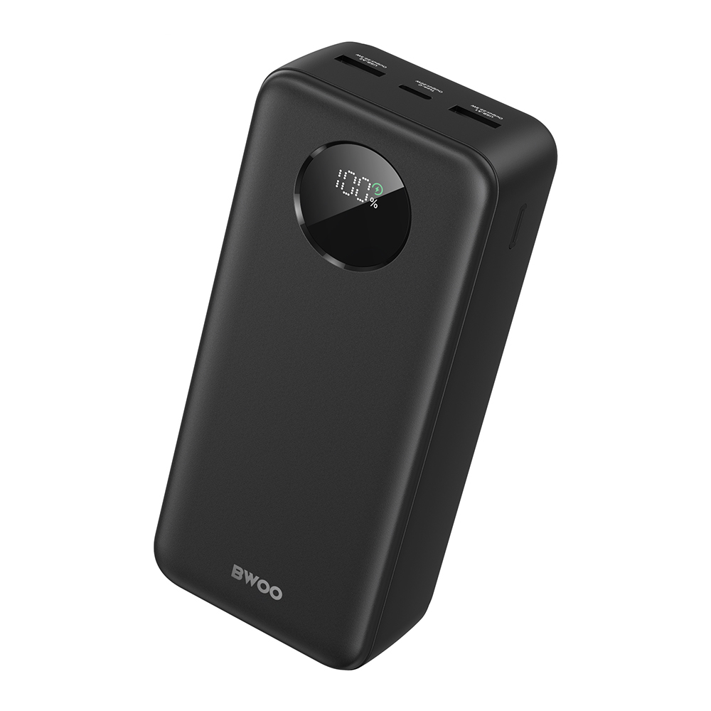 External battery POWER BANK POWER BANK Bwoo (BO-P64) 30000mAh (2xUSB; 1xUSB-C; 22,5W) black