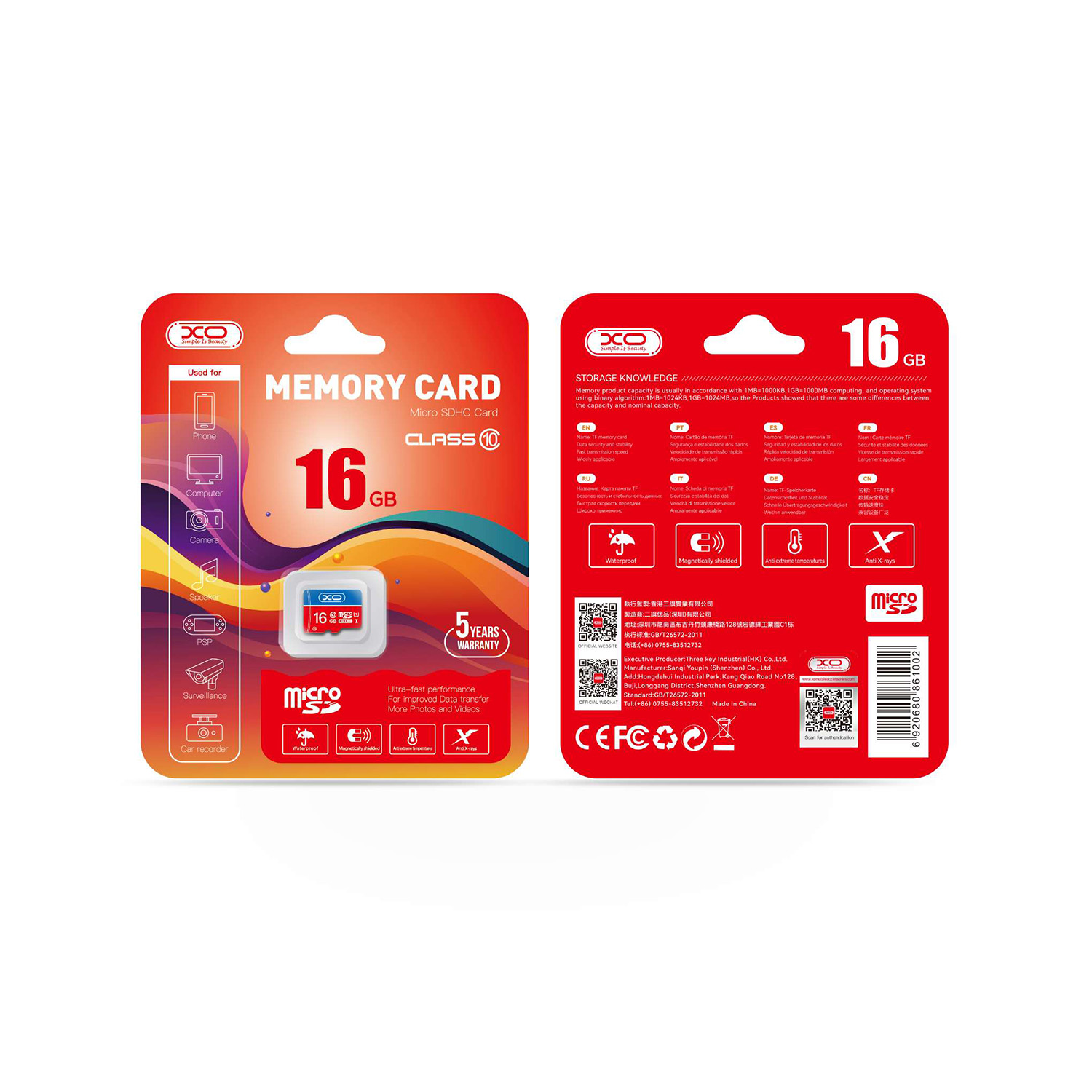 XO muistikortti 16GB microSDHC cl. 10