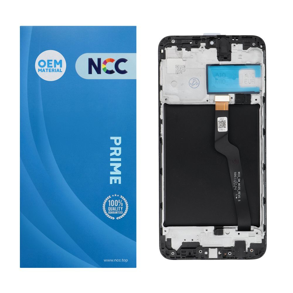NCC LCD-näyttö Samsung A10 A105 F/M/G OEM kehyksellä